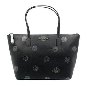 Haven Lane Hani Black/Glitter Polka Dot Small